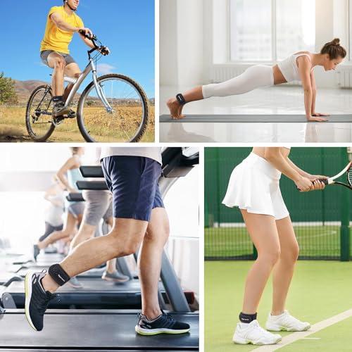 Vigorwise Vigorwise Achilles Tendonitis Brace, 2Pcs Adjustable Achilles Ankle Strap for Men Women, Blue Ankle Brace with Silicone Pad for Achilles Pain, Running, Cycling, Hiking, Sports