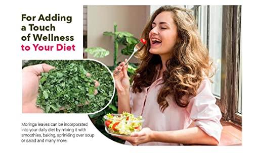 NineLife Basics Moringa Tea Cut Leaves 8 Ounces(0.5 lb), Rich Source of Antioxidants - Green Nectar (2 Pack - 16 Ounces)