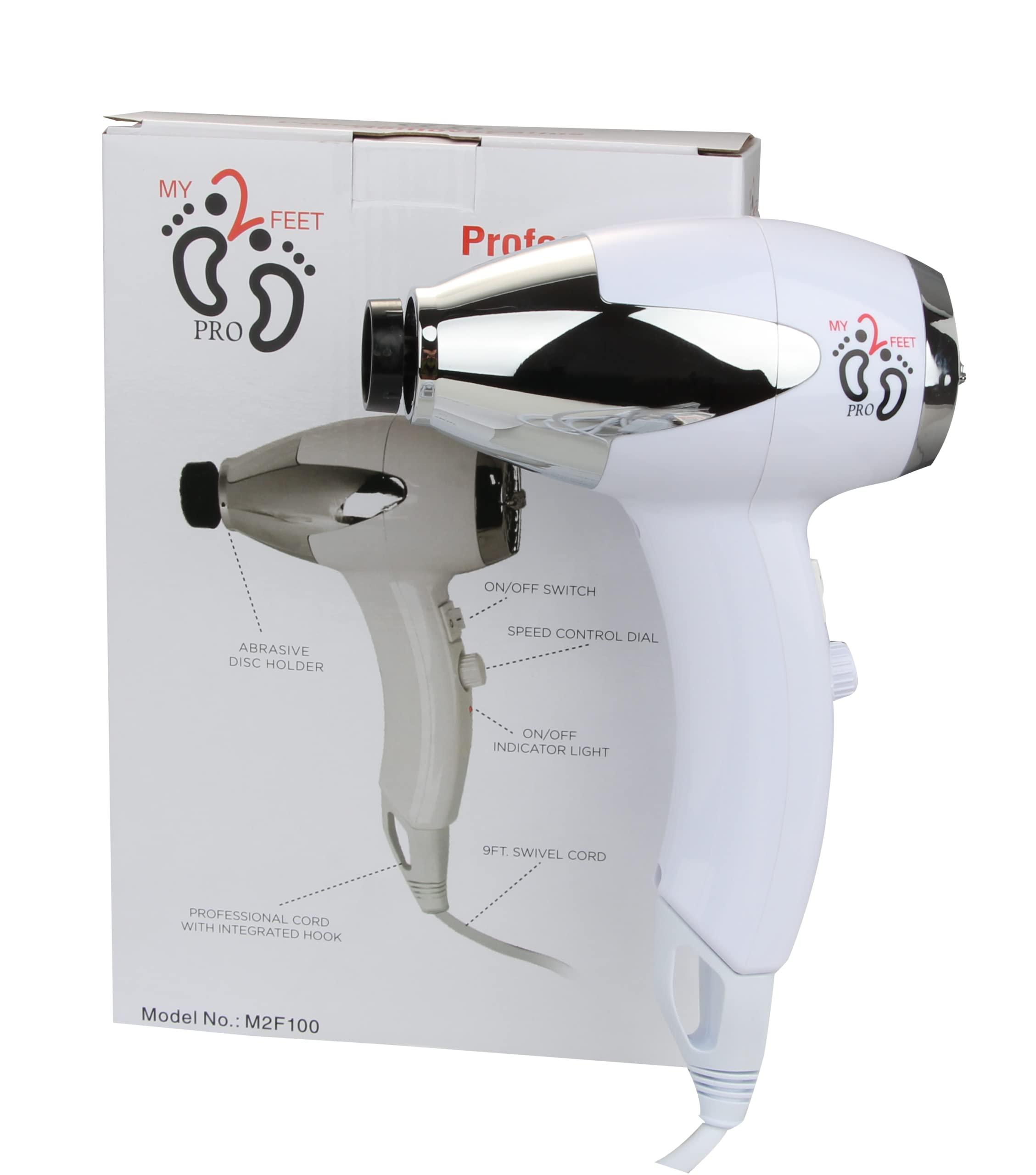 Wide World of Beauty My2Feet Professional Electric Callus Remover+Replacement Disks, White