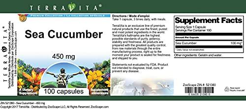 TerraVita Sea Cucumber - 450 mg (100 Capsules, ZIN: 521380) - 3 Pack