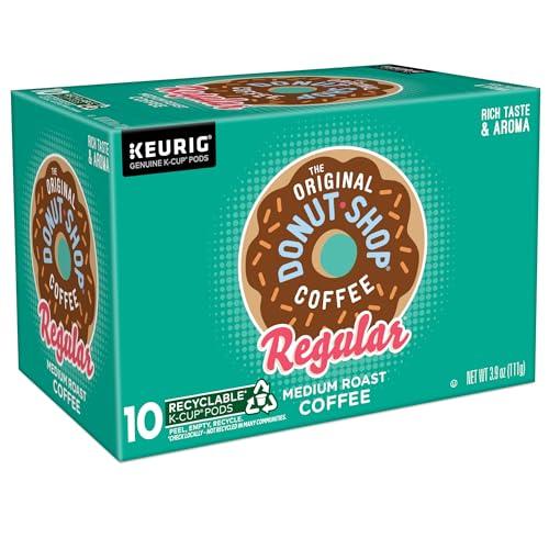 The Original Donut Shop The Original Donut Shop Regular, Keurig Single Serve K-Cup Pods, Medium Roast Coffee, 60 Count, (6 Packs of 10)