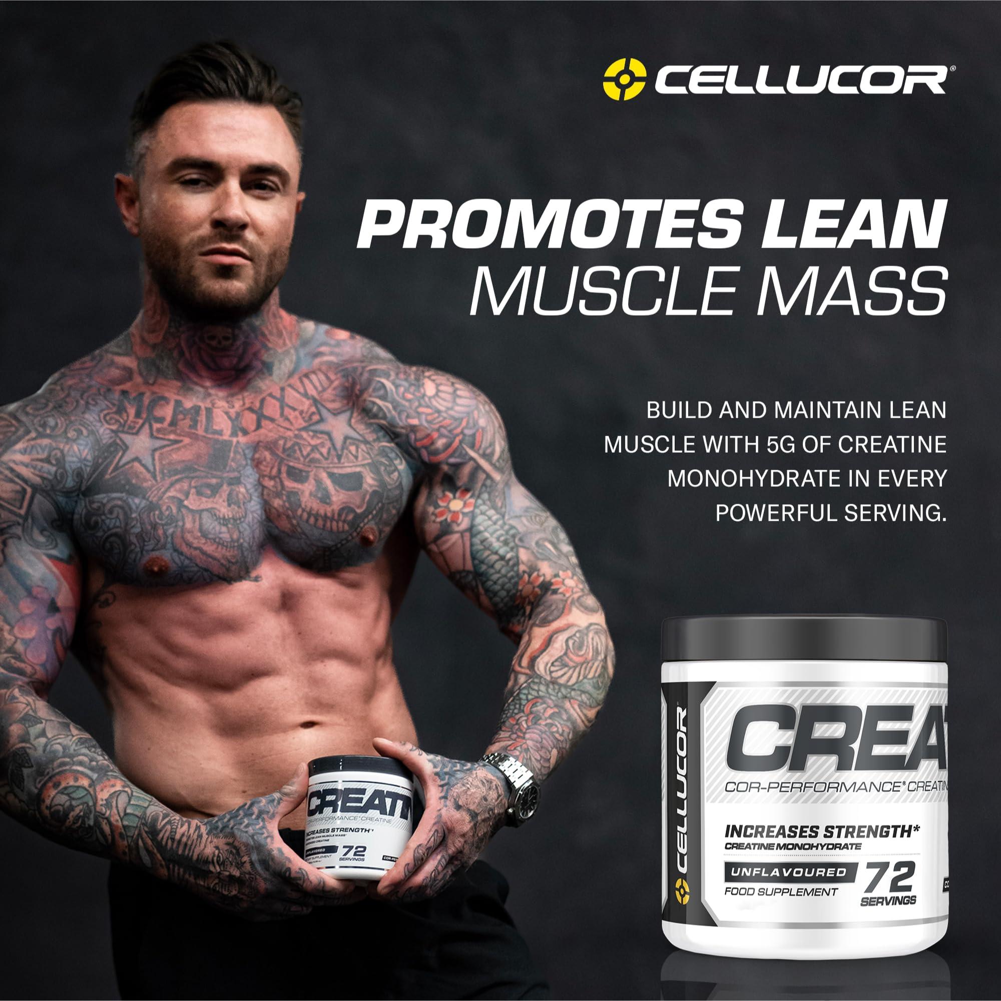 Cellucor Cellucor Pre Workout & Creatine Bundle, C4 Original Pre Workout Powder, Frozen Bombsicle, 30 Servings + Cor Performance Creatine Powder, 72 Servings