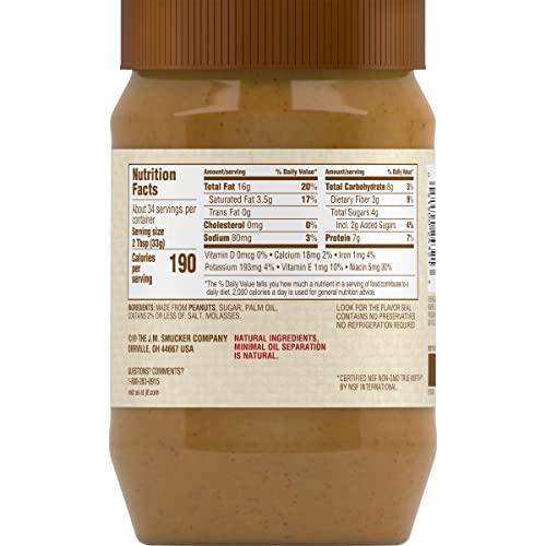 Jif Jif Natural Creamy Peanut Butter Spread – Contains 90% Peanuts, 40 Ounces