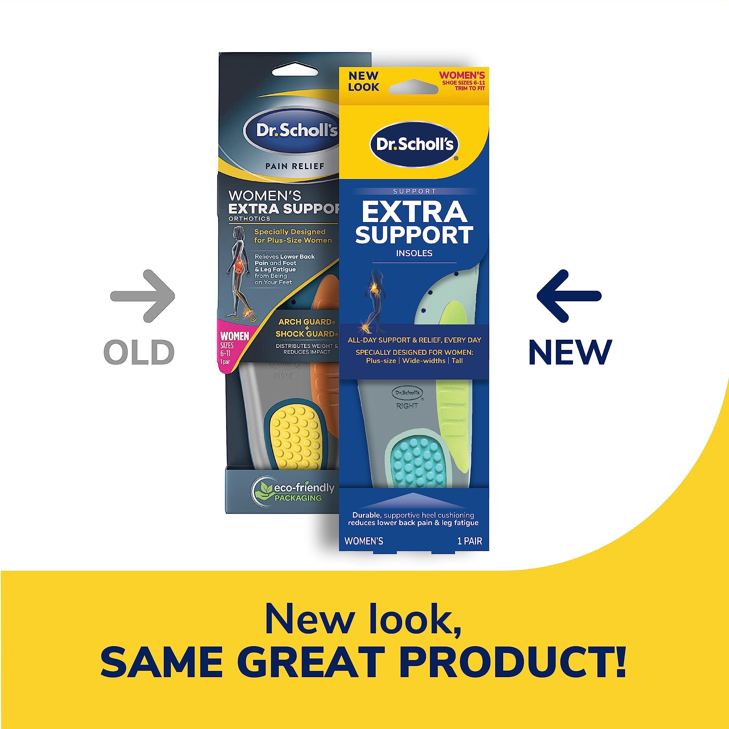 Dr. Scholl\'s Dr. Scholl\'s Extra Support Insoles for Women, Size 6-11, 1 Pair, Trim to Fit Inserts & Plantar Fasciitis Pain Relief Orthotic Insoles