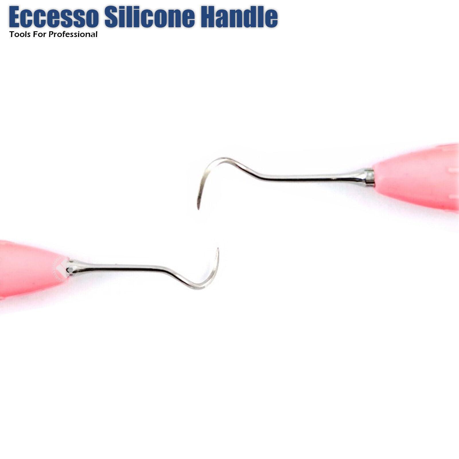 INSTUMAX INSTUMAX Set of 10 Dental Composite Placement Filling Instruments Silicon Handle Restoration Plugger/Spatula Appling Condensing Resin Tooth Restoration Set