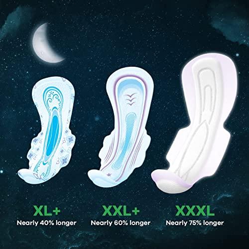 WHISPER Whisper Ultra Night Sanitary Pads for Women, XXXL 20 Napkins
