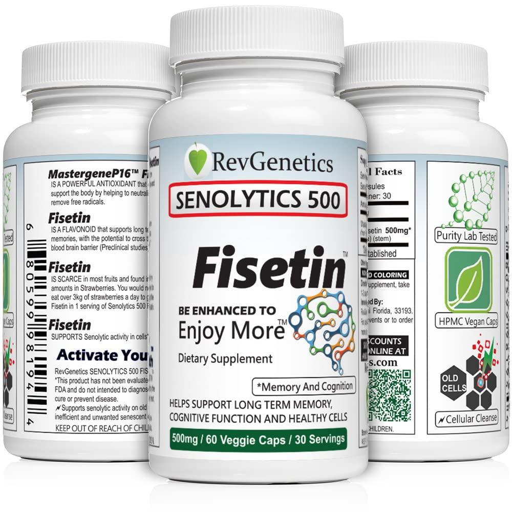 REVGENETICS SENOLYTICS 500: Fisetin 500 mg