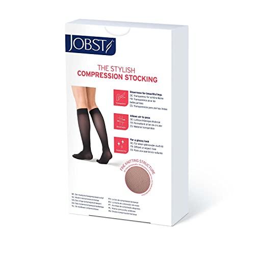 JOBST JOBST UltraSheer Compression Stockings, 15-20 mmHg, Knee High, Closed Toe, Natural, Large Full Calf
