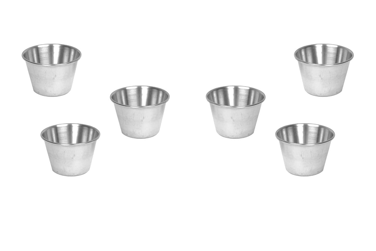 GIFTS PLAZA Sauce Cup, Stainless Steel (6 DOZEN, 2-1/2 oz)