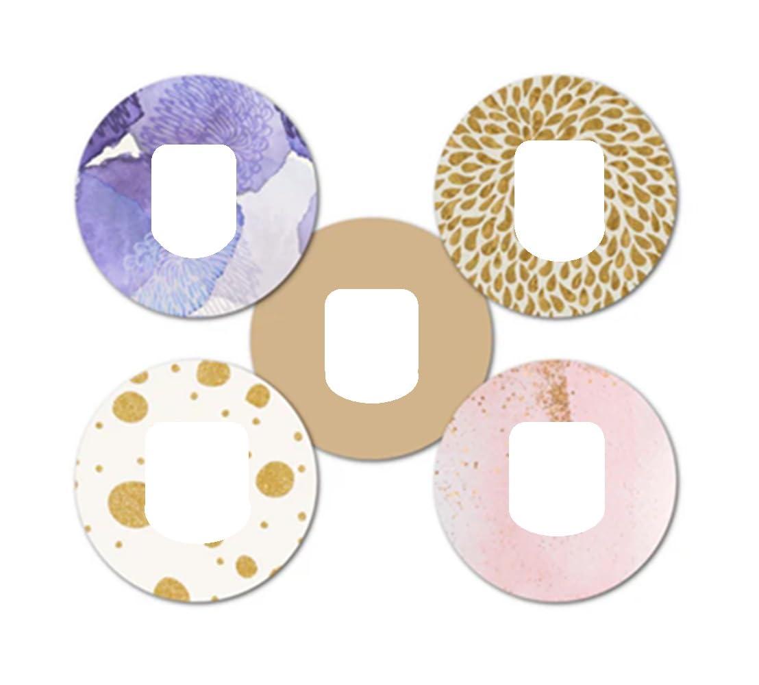 GrifGrips GrifGrips - Adhesive Patch for Dexcom - Made in The USA, Waterproof, Split Backing, CGM Tape (Relaxed Variety Pack) (Omnipod)