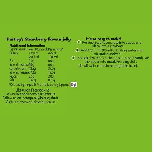 Hartleys Hartley's Strawberry Jelly Cubes, 135 g