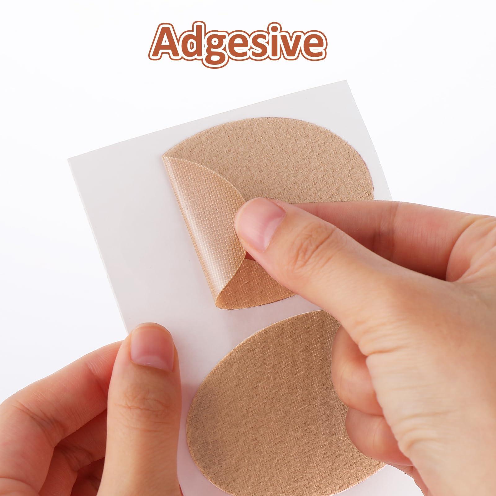 COMNICO COMNICO Moleskin Adhesive Pads, Blister Prevention Tape Moleskin Padding Patch Reduce Friction for Feet Toes Heel Shoes Boots Hiking - 5 Sheets (20 Pieces Total)