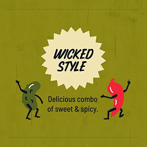 Wickles Wickles Pickles Wicked Garlic (3 Pack) - Spicy Pickled Garlic Cloves - Slightly Tangy, Definitely Spicy, Wickedly Delicious (12 oz Each)