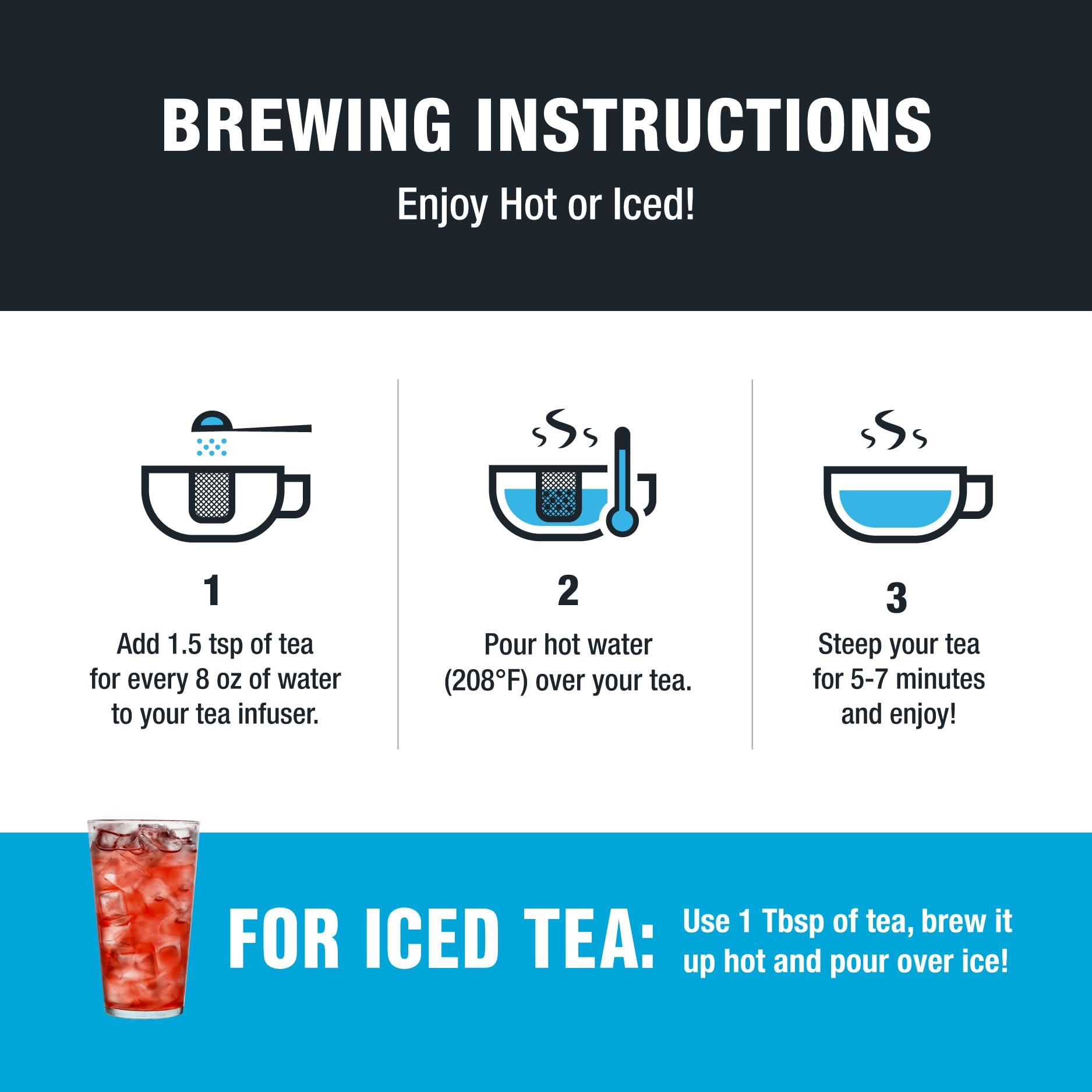 Tiesta Tea Tiesta Tea - Strawberry Lemonade | Strawberry Lemon Herbal Tea | Premium Loose Leaf Tea | Non-Caffeinated Fruit Tea | Make Hot or Iced Tea & Brews Up to 50 Cups - 4 Ounce Refillable Tin