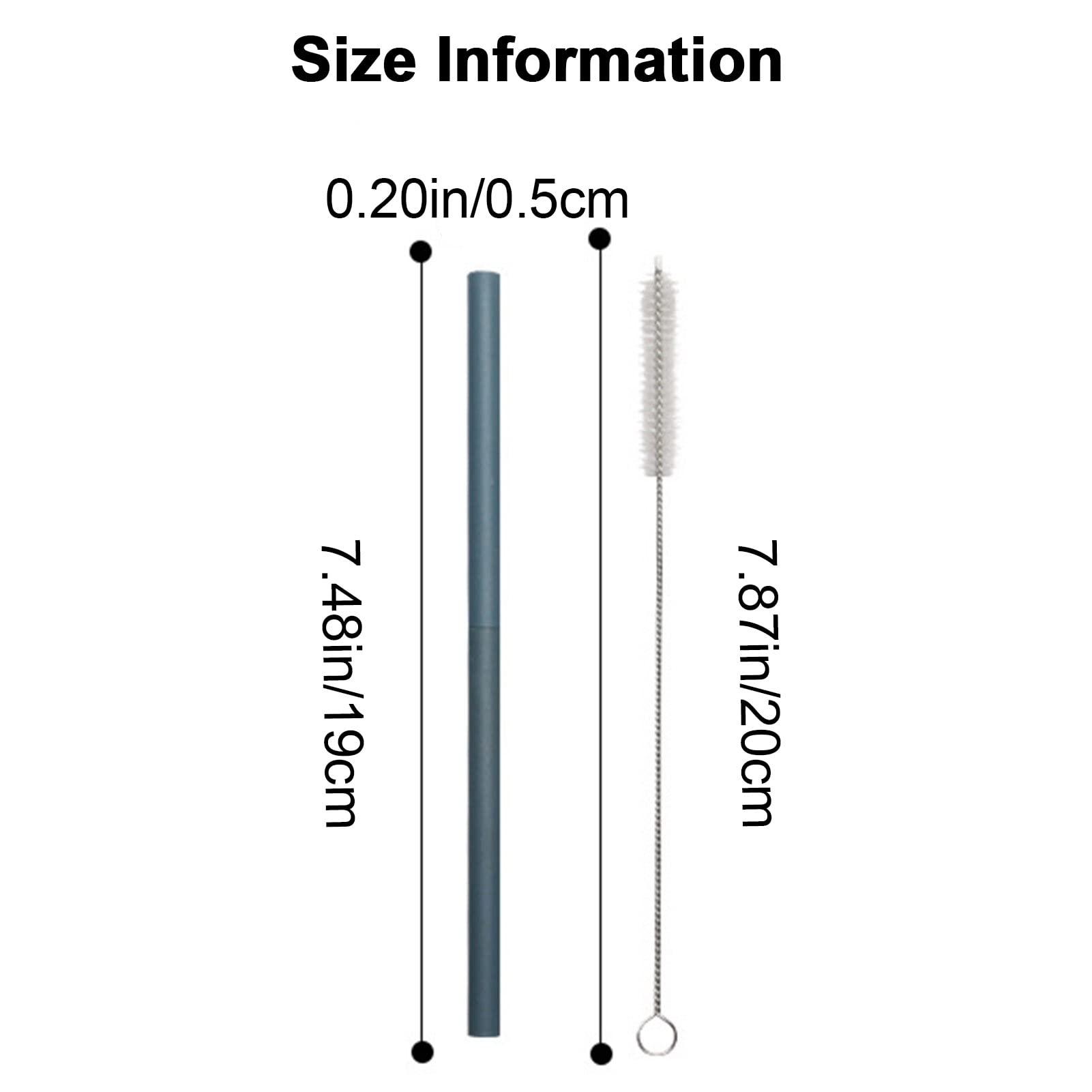 Meboltpan Reusable Straws, 6PCS Plastic Straws Bulk Detachable Plastic Drinking Straw Multicolor Thick Plastic Straws with Straw Brush