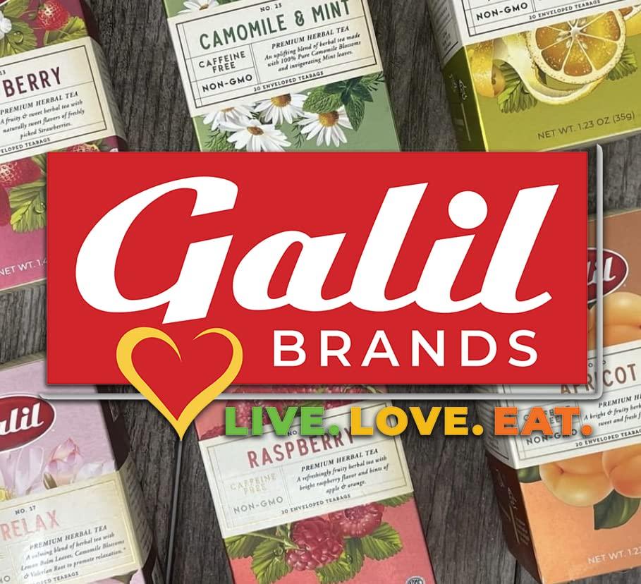 Galil Galil Rosehip Tea – Caffeine-Free Herbal Tea, Certified Kosher Tea – Non-GMO Rosehip Teabags 20 Count, 60 Tea Sachets Total (Pack of 3)