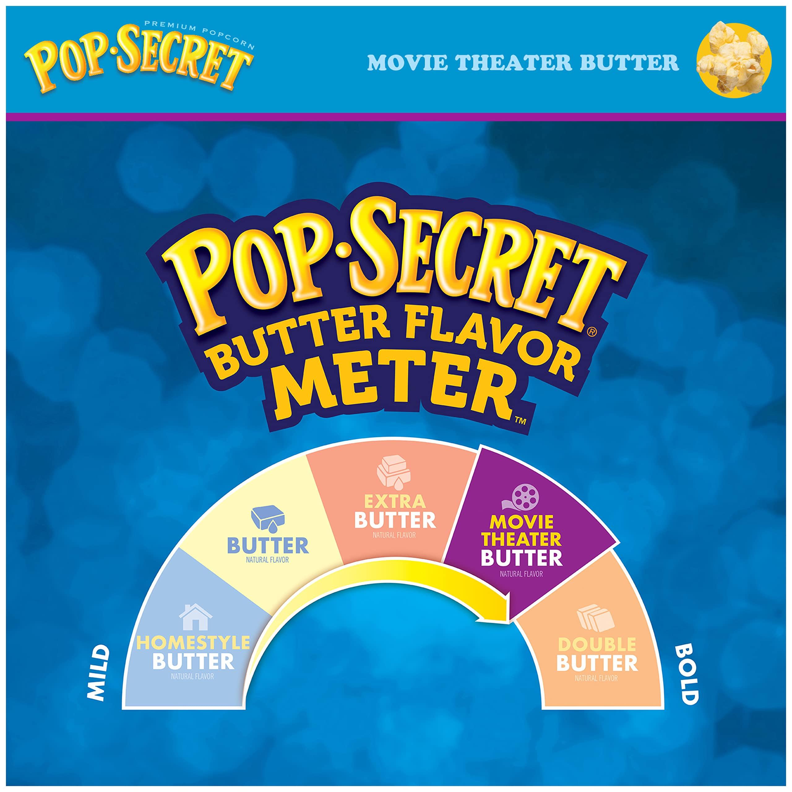 Pop Secret Pop Secret Microwave Popcorn, Movie Theater Butter Flavor, 3 Oz Sharing Bags, 30 Ct (Pack of 3)