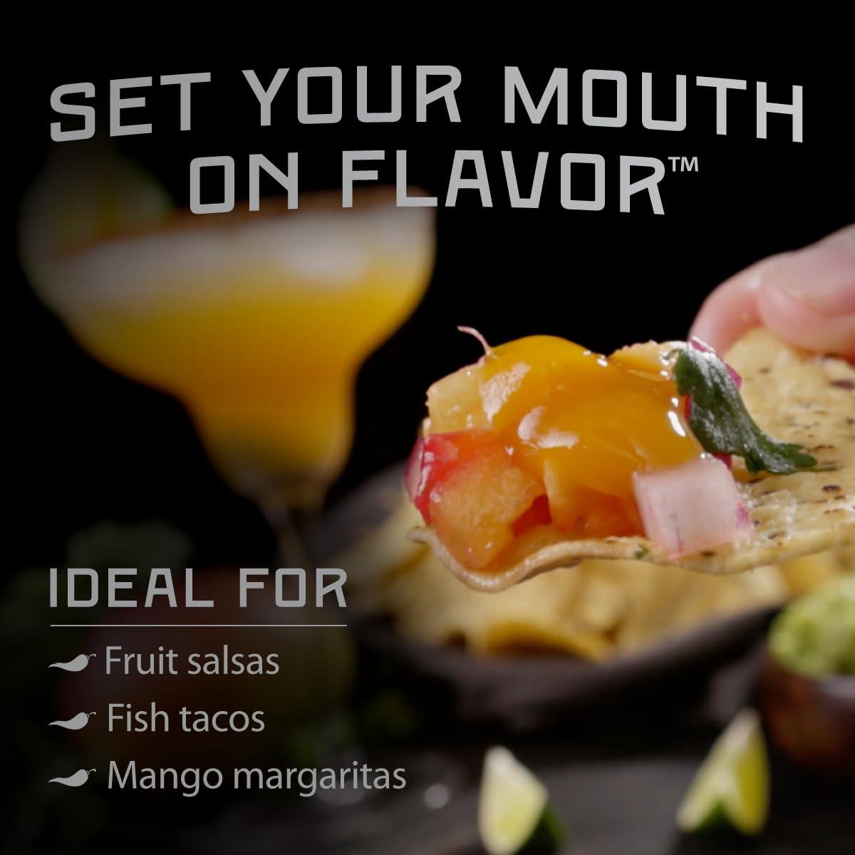 Melinda's Melindas Mango Habanero Hot Sauce - Sweet & Mild Hot Sauce - Mango Habanero Sauce Made with Fresh Ingredients, Real Mango, Habanero Peppers, Vinegar, Carrot & Lime - 5oz, 3 Pack