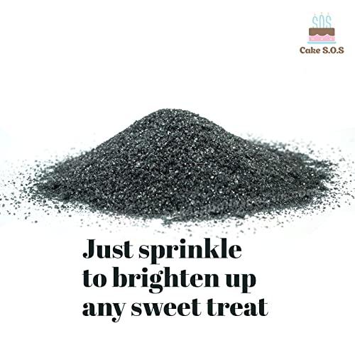 Cake S.O.S. Sanding Sugar Black 16 Oz