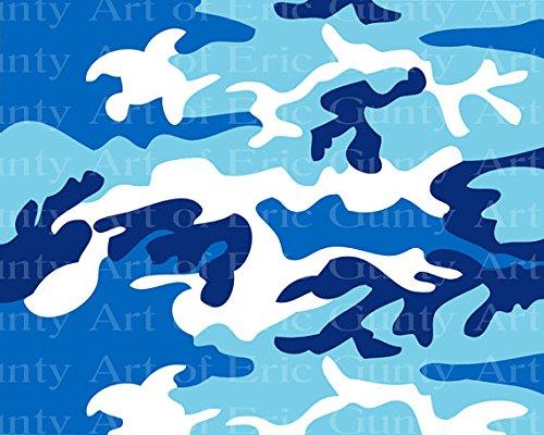 Art of Eric Gunty 1/2 Sheet - Urban Camo Birthday - Edible Cake/Cupcake Party Topper - D22414