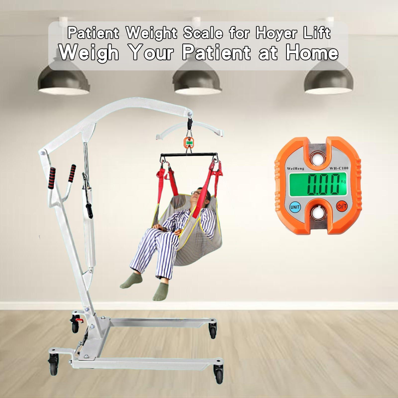 SsCor Hoyer Lift Scale for Hoyer Lifts for Home use Simple and Fast Hoyer Lift Scale Maximum Weight 330lb (Color : Orange)