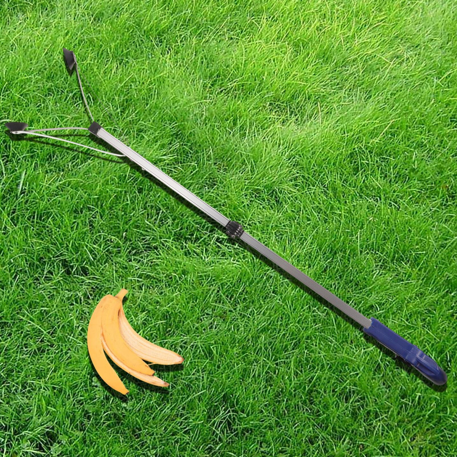 Garneck Garneck Trash Grabber Folding Trash Tongs Outdoor Fireplace Tools Trash Pick Clips Pincher Grab Tool Rubber Charcoal Handle Elder Grabber Pickup Tool