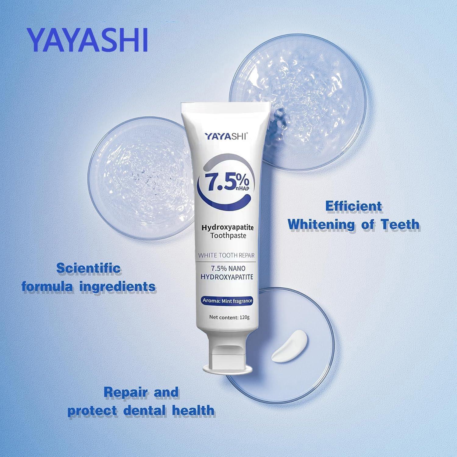MGY Hydroxyapatite Toothpaste for Enamel Protection, Fluoride-Free Formula with Gentle Mint, for Sensitive Teeth, Daily Protection, Long-Lasting Fresh Breath, 4.23Oz (Sp6*2)