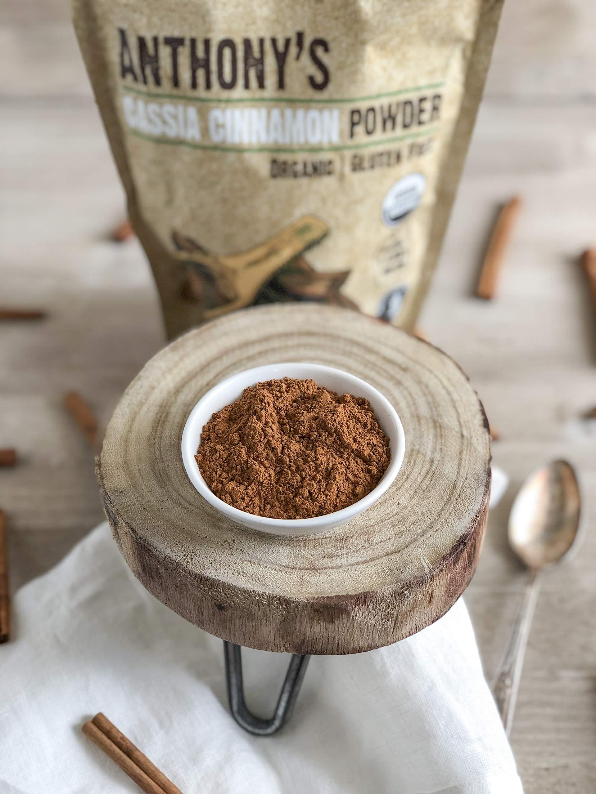 Anthony's Anthony's Organic Cassia Cinnamon Powder, 1 lb, Ground, Gluten Free, Non GMO, Non Irradiated, Keto Friendly