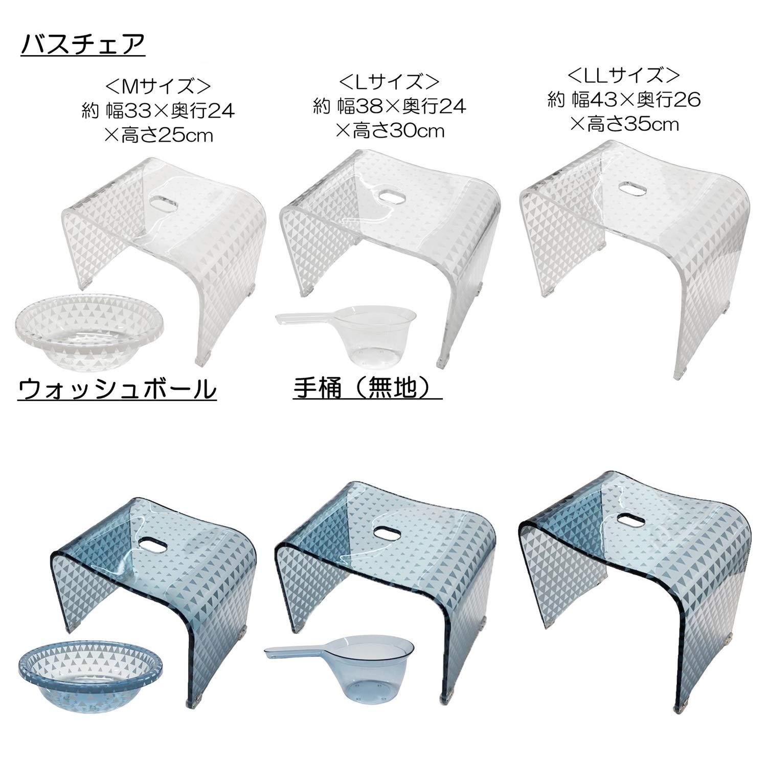 (Senko) Senko 87692 Triangle Bath Chair, Bath Chair, Height Approx. 13.8 inches (35 cm), White, Approx. W 16.9 x D 10.2 x H 13.8 inches (43 x 26 x 35 cm)