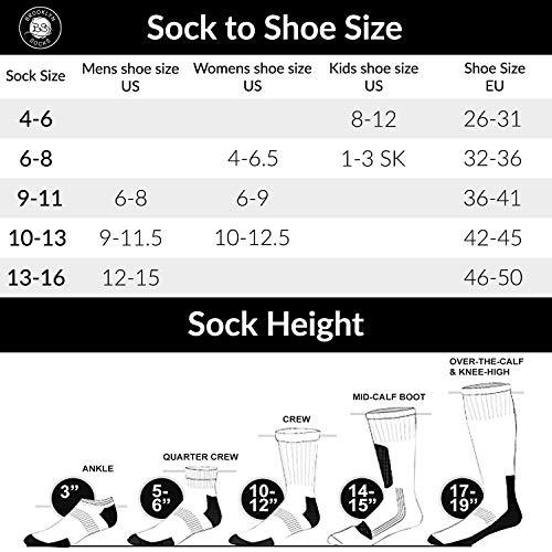 Brooklyn Socks 3 Pairs of Cotton Diabetic Neuropathy Crew Socks (9-11, Fits Men's Shoe Size 7-9.5, White)