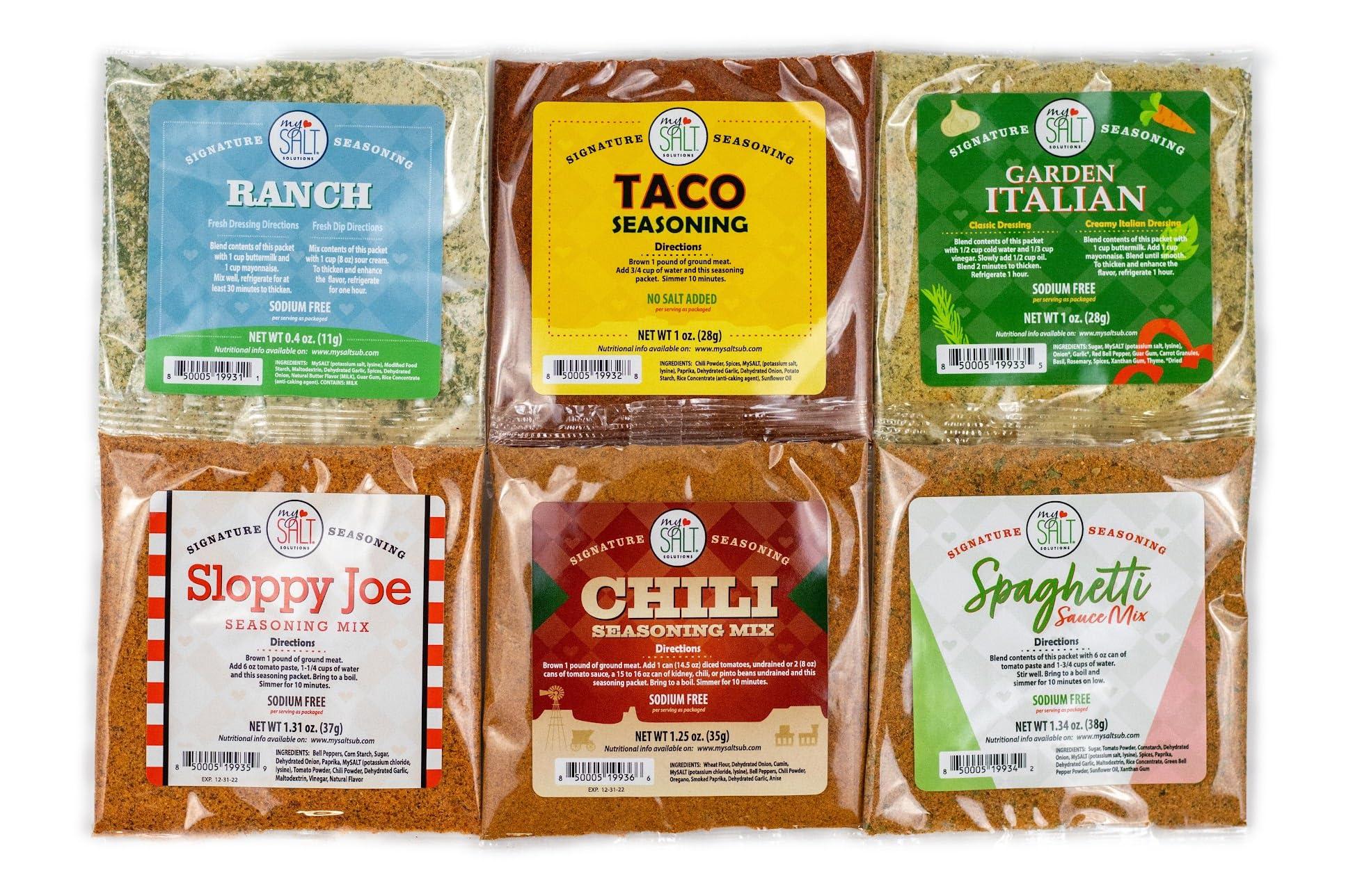 My Salt MySALT Chili Seasoning Mix Sodium Free, 3 Pack