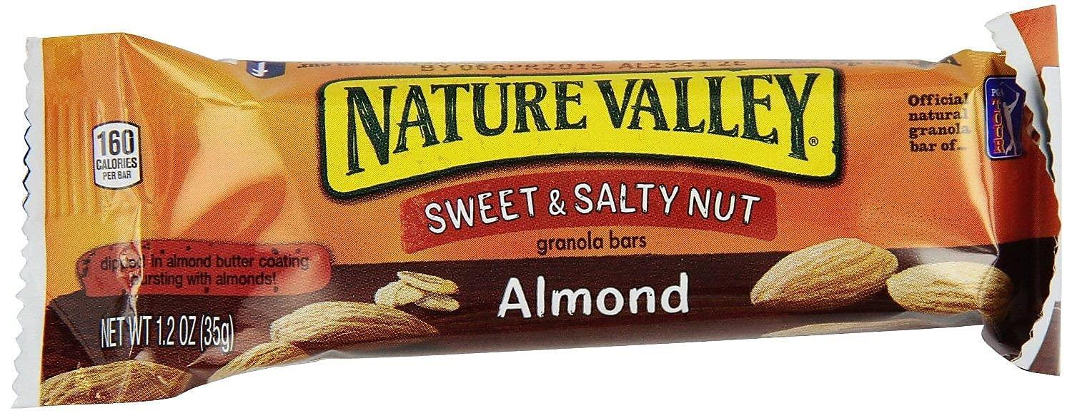 Nature Valley Nature Valley Granola Bars, Sweet And Salty Nut Almond Cereal, 1.2 Oz Bar, 16/box