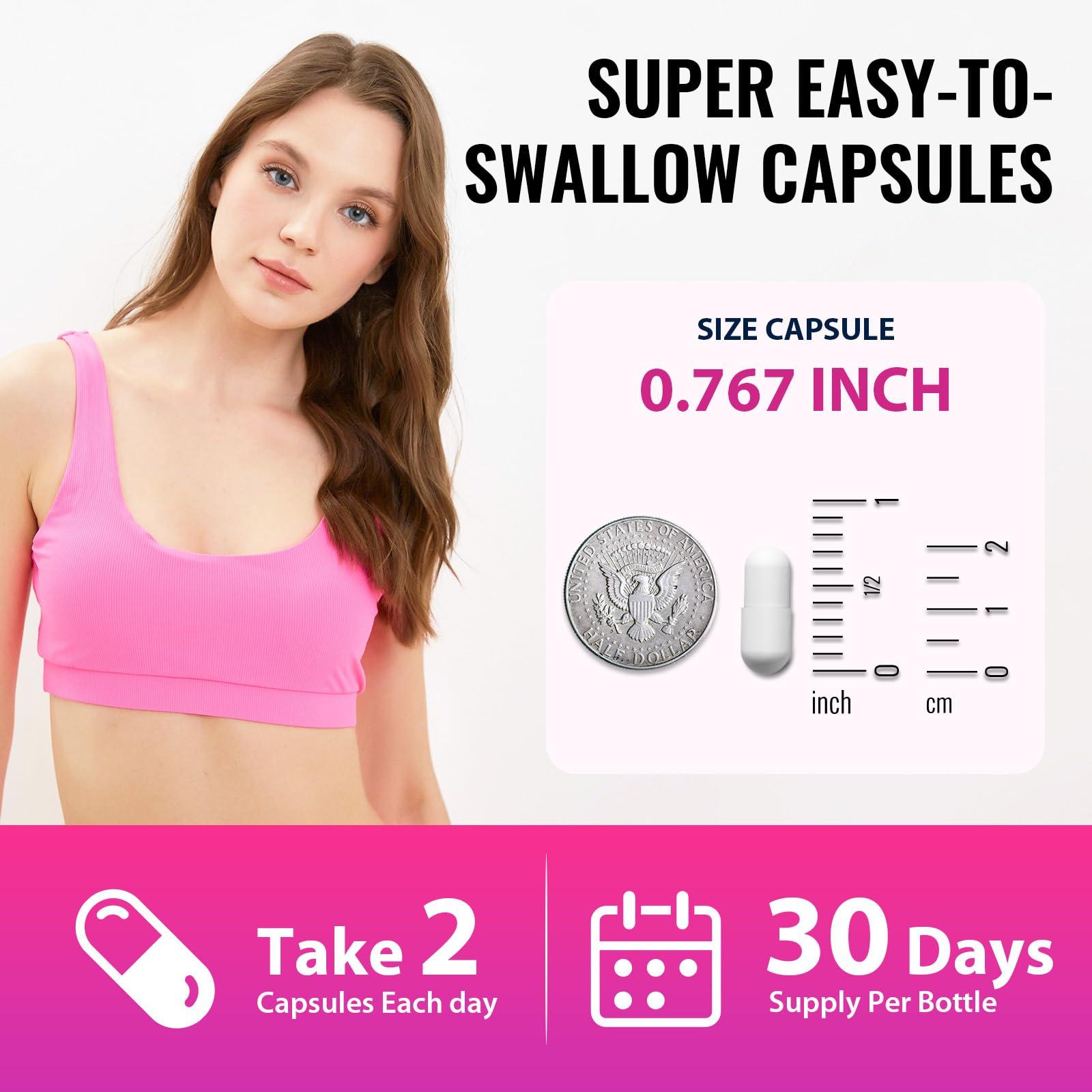 VINNETLLOY GLP-1 Supplement for Women & Men, GLP1 Supplements Women GLP-One Probiotics with Akkermansia Probiotic, Natural GLP1 for Immune, Digestion, Gut, GLP-1 Levels and Overall Health, Vegan - 60 Capsules