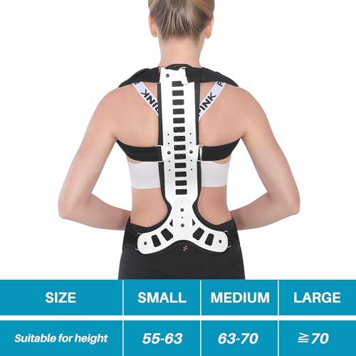 SISYUJIK SISYUJIK Posture Corrector Back Support for Hunched Back, Kyphosis and Vertebral Compression Fracture Men and Women (Large)