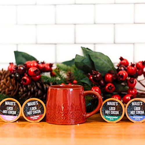 MAUD\'S Maud\'s Flavored Hot Chocolate Variety Pack, 48ct. Solar Energy Produced Recyclable Single Serve Gluten & Dairy Free Flavored Hot Cocoa Pods, 100% California Blended Hot Cocoa Variety, KCup Compatible