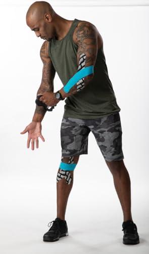 RockTape RockTape H2O 2-Inch Highly Water-Resistant Kinesiology Tape , Black, 2" x 16.4'