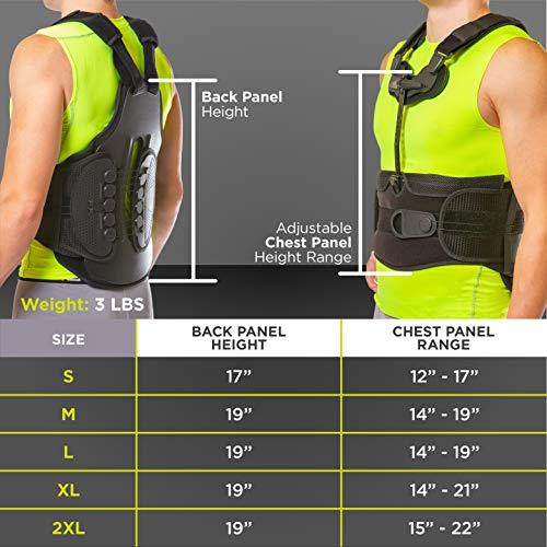 Upper back clearance brace for osteoporosis