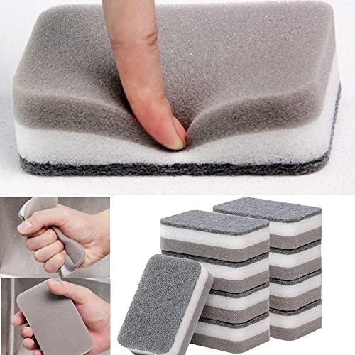 ADILAIDUN Wood Pulp Cotton Rags,Wood Pulp Sponge Block Magic Wipe,Sponge Block Wipe,for Kitchen,Multi-Use Sponge (5pcs)