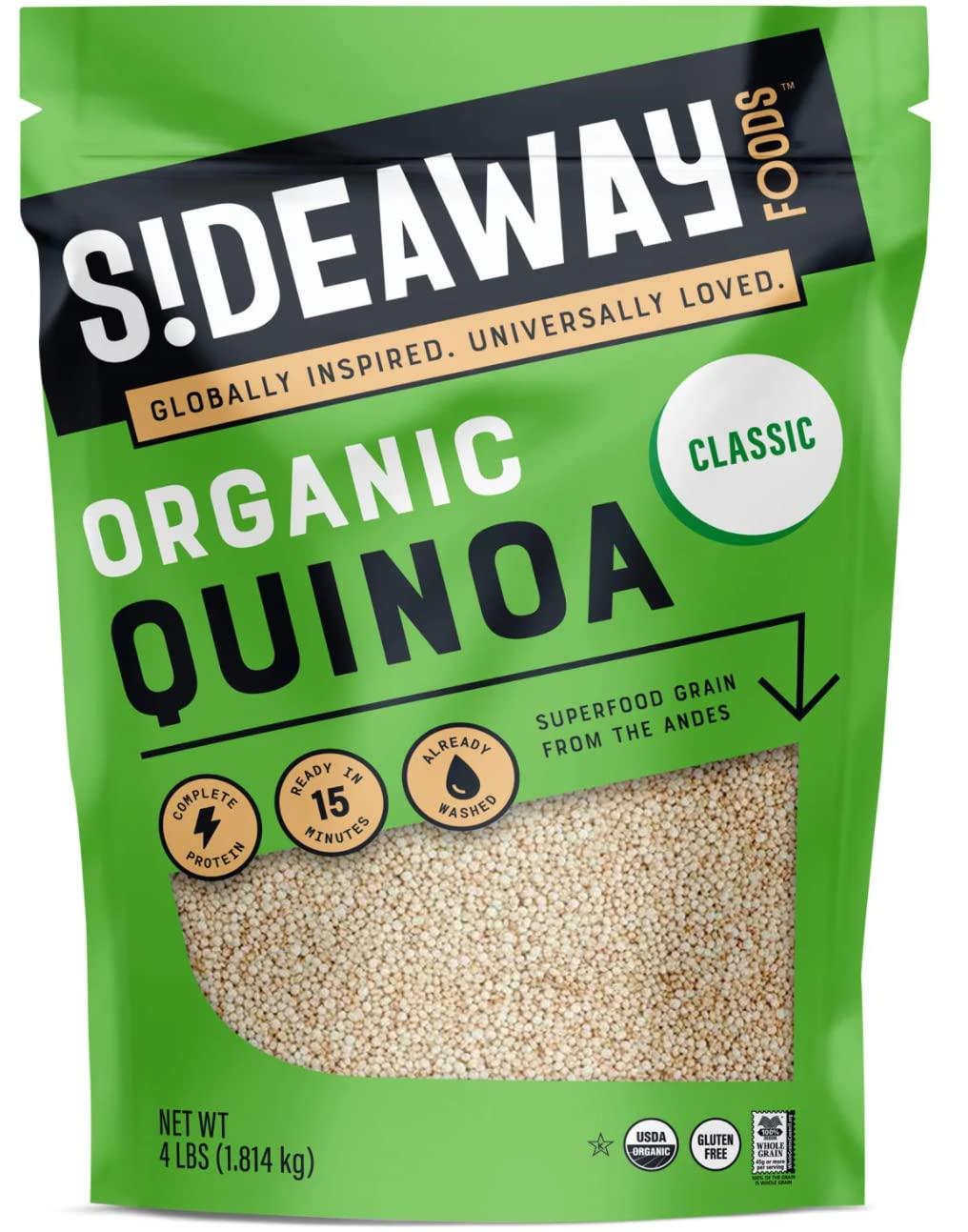 Sideaway Foods Sideaway Foods Organic Quinoa, 4lbs, 64 Ounces
