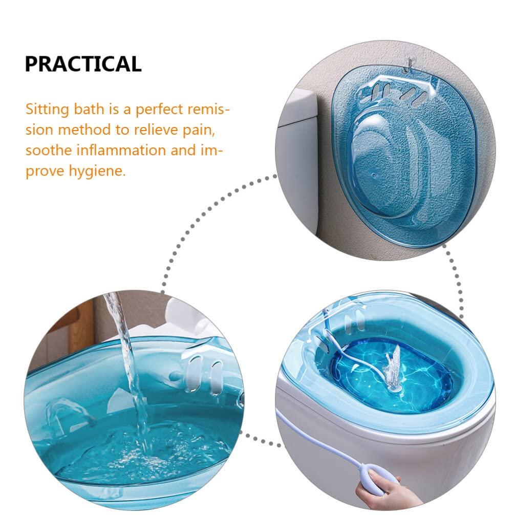 Healvian Sitz Bath Bowl Vapor Bath Sitz Bath Tub Sitz Baths Toilet Seat Hemmoroids Wash Basin Portable Vanity Basin Pp Shower Chair Pregnant Woman Fold
