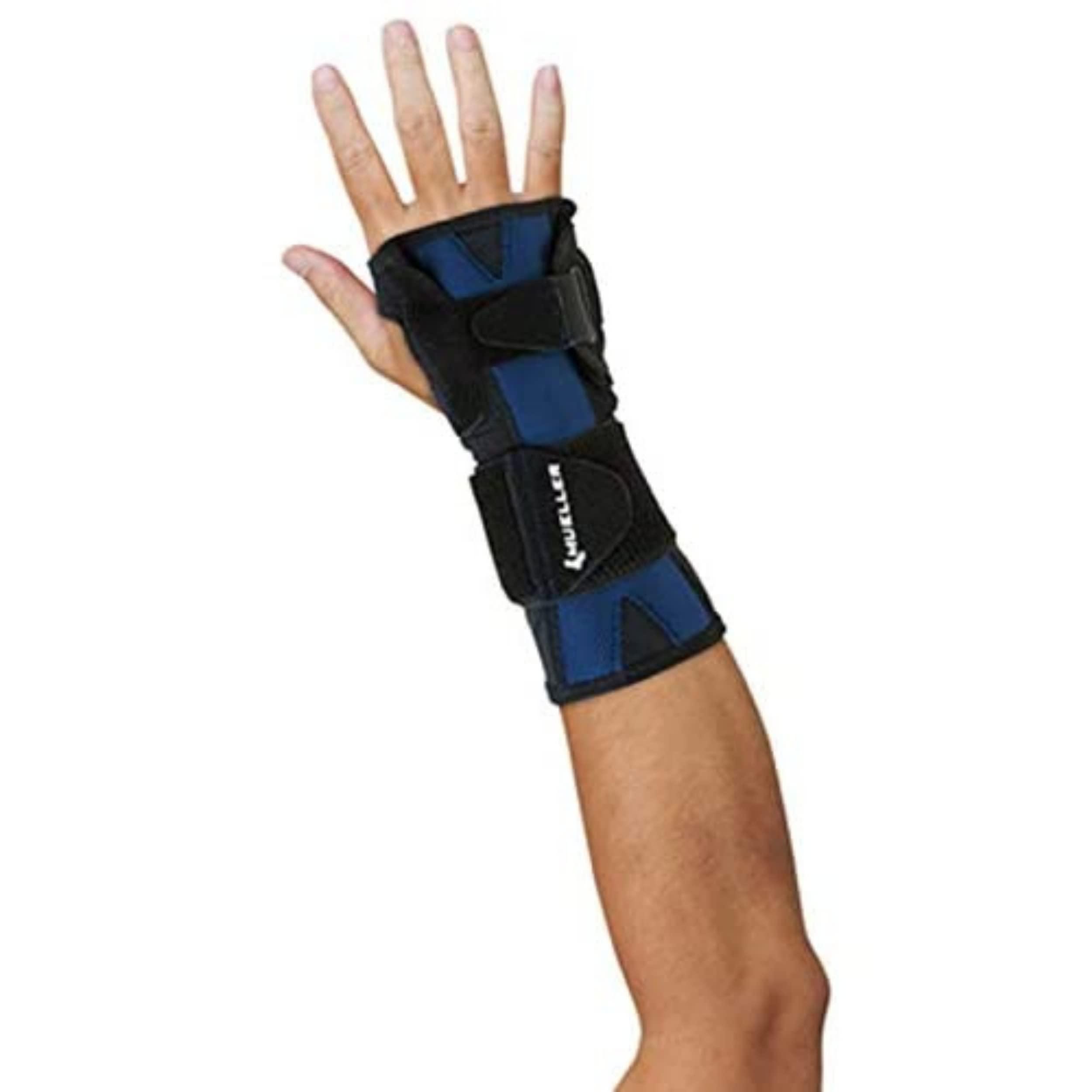 MUELLER MUELLER Sports Medicine X-Stay Wrist Stabilizer, Wrist Pain Relief Support for Men and Women, Ideal for Carpal Tunnel, Tendinitis, Arthritis, Black, Small/Medium