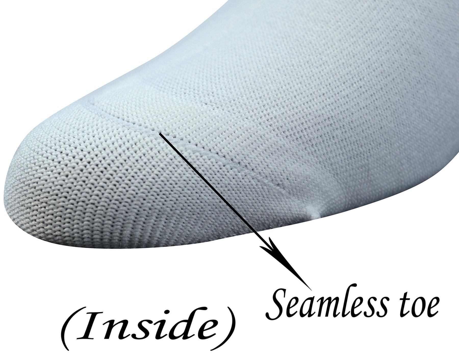 Yomandamor Yomandamor Men\'s Diabetic Ankle Socks with Seamless Toe and Non-Binding Top,6 Pairs L Size(10-13)