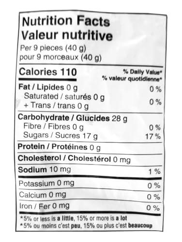 Down Right Healthy Foods L.P. Joe\'s Tasty Travels, Sour Jubes Candy, 400g/14 oz. Bag (Imported from Canada)