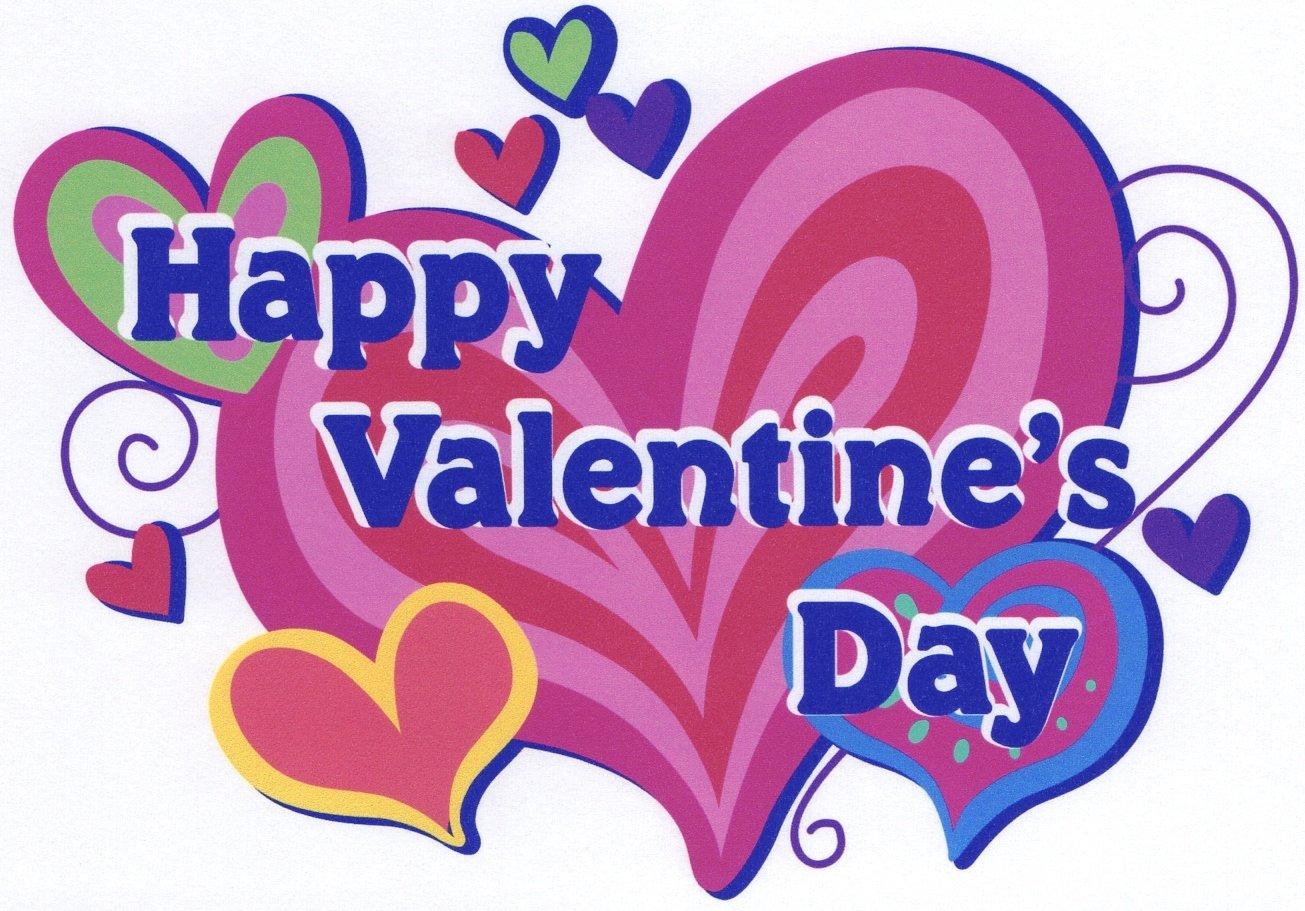 Quantumchaos Media 8" Round ~ Happy Valentines Day ~ Edible Cake/Cupcake Topper!!!