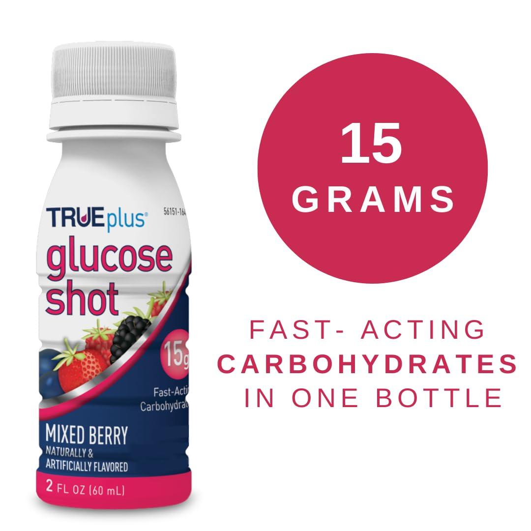 TRUEplus TRUEplus Glucose Shots 12 Bottles - Mixed Berry
