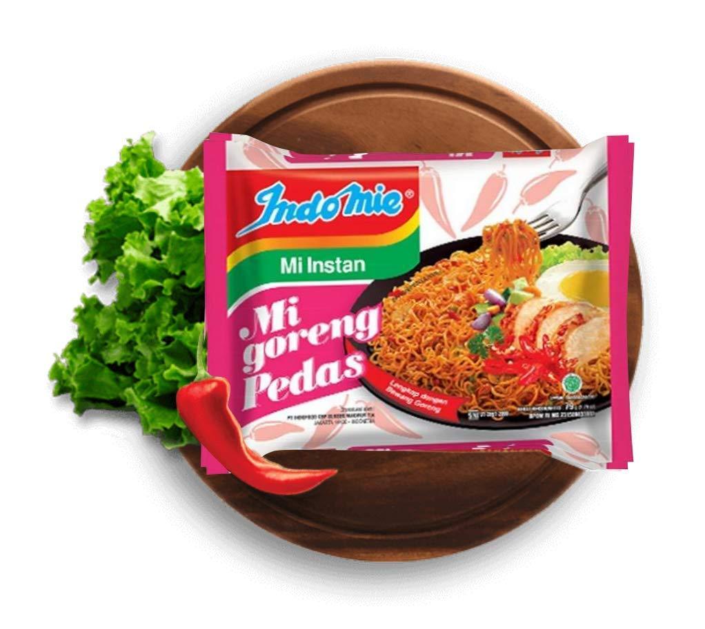 Indomie Indomie - Instant Noodles, Stir Fry Ramen, Halal Certified, Spicy Flavor, (Pack of 5)