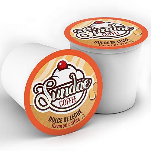 Sundae Coffee Sundae Ice Cream Flavored Coffee Pods, Compatible with 2.0 Keurig K-Cup Brewer, (Dulce de Leche) 48 Count