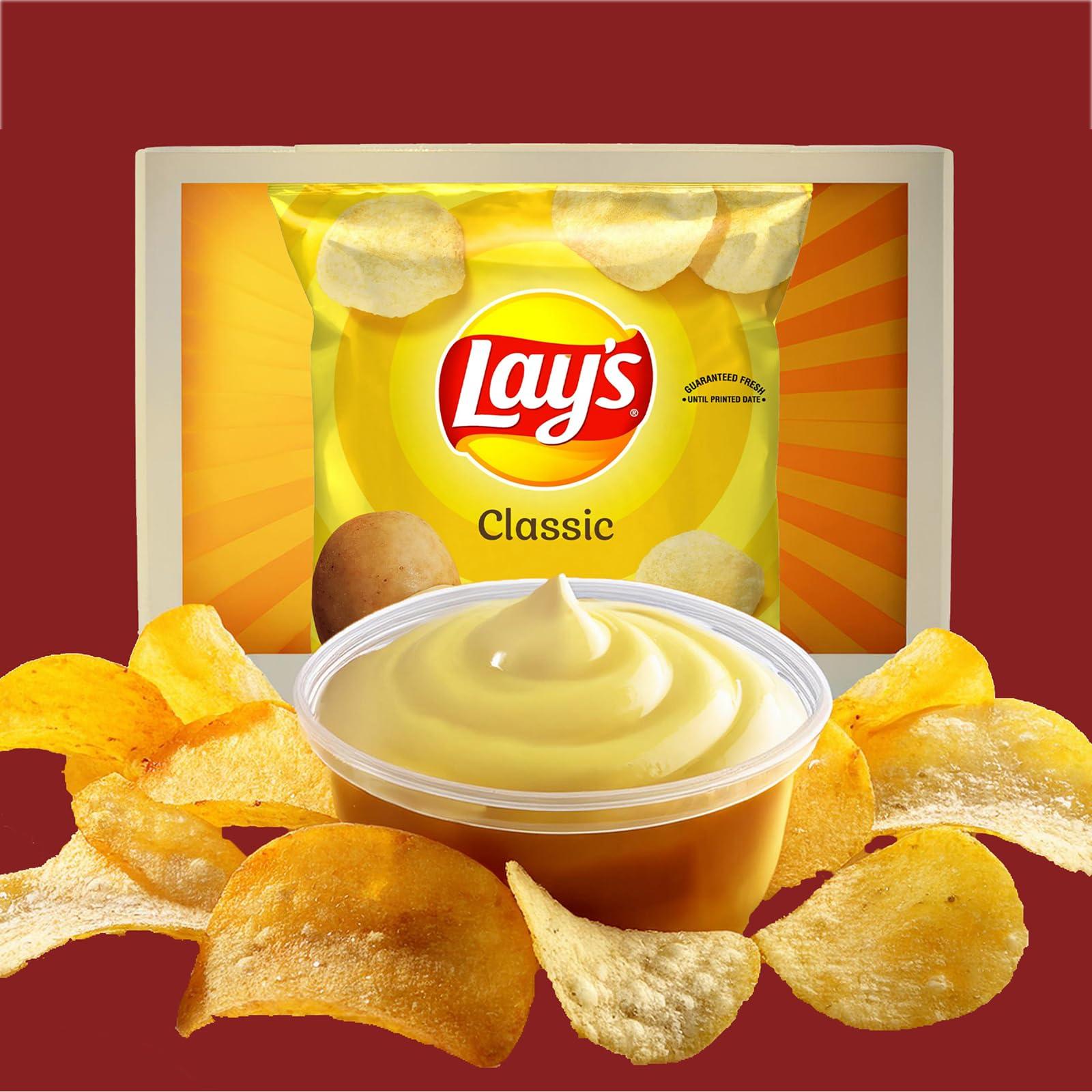 Shoppyway Lay\'s Classic Potato Chips, 1.5 Oz Bag, Value Pack of 12, Bundled By Shoppyway