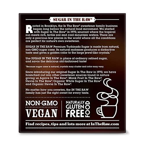 Sugar in the Raw Sugar In The Raw Turbinado Cane Sugar Packets, 25 Ct Box, 12 Pack, Pure, All-Natural Turbinado Sugar, Non-GMO Project Verified, Kosher, Vegan and Gluten Free