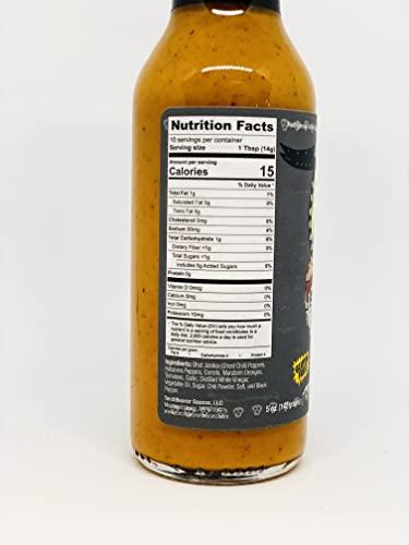 torchbearer sauces Torchbearer Sauces Zombie Apocalypse Ghost Chili Hot Sauce, 5 Fl Oz - All Natural, Vegan, Extract Free, Made in USA, Featured on Hot Ones!